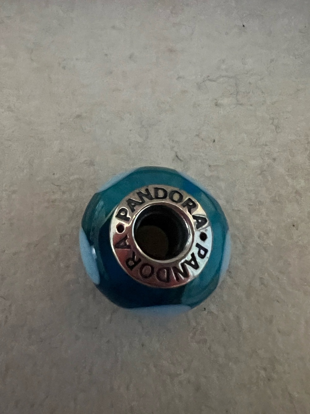 Pandora Blue Hearts Murano Glass Charm - Picture 3 of 4